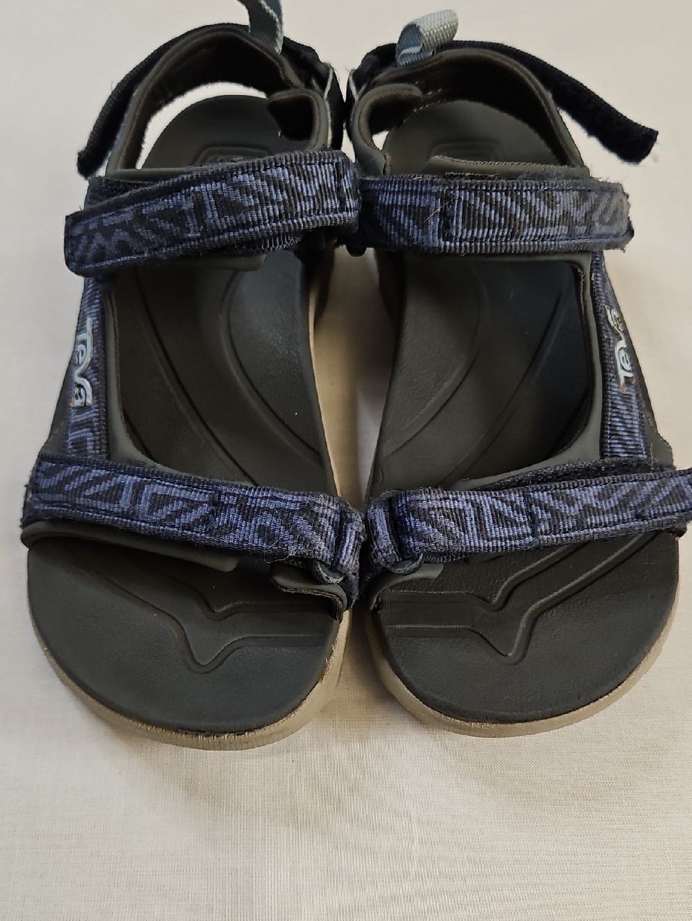 Teva Unisex Child 3 Strap Sandal, Blue/gray, Size 2